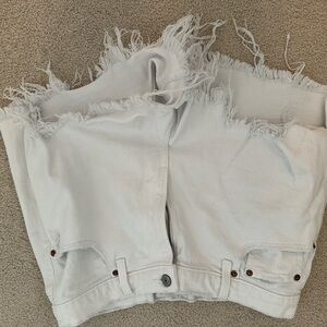 Abercrombie & Fitch The High Rise Cutoff Jean Shorts
